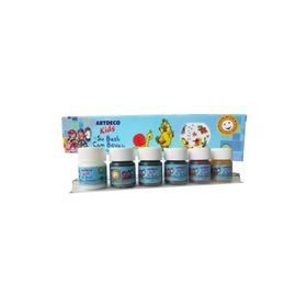 Artdeco Kids 6x15 ml Su Bazlı Cam Boyası Seti