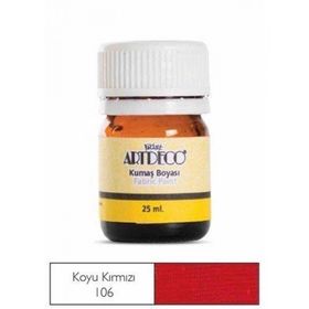 Artdeco Koyu Kırmızı 25 ml Kumaş Boyası