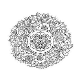 Artdeco LV-Y-100-P40.05 Otantik 40x50 cm Mandala 2 Desenli Tuval