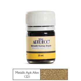 Artdeco Metalik Açık Altın 1221 25 ml Kumaş Boyası