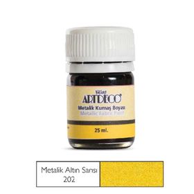 Artdeco Metalik Altın Sarısı 202 25 ml Kumaş Boyası