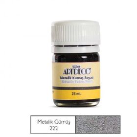 Artdeco Metalik Extra Gümüş 222A 25 ml Kumaş Boyası