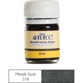 Artdeco Metalik Siyah 218 25 ml Kumaş Boyası