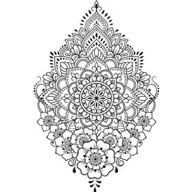 Artdeco Otantik 40x50 cm Kına 2 Desenli Tuval