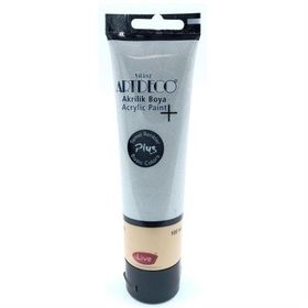 Artdeco Plus Tüp Gri 498 Metalik 100 ml Akrilik Boya