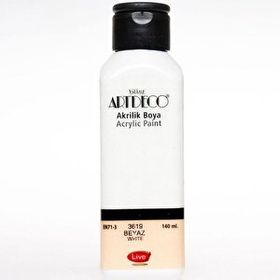 Artdeco Saten 140 ml Beyaz Akrilik Boya