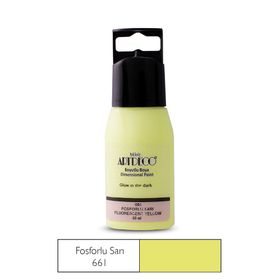 Artdeco Y-042C-661 Fosfor Sarı 60 ml Boyutlu Boya