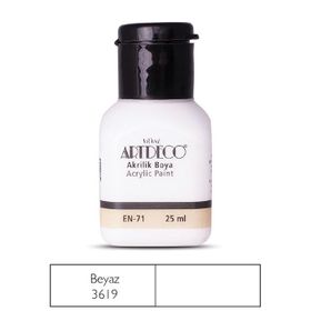 Artdeco Y-070A-3619 Beyaz 25 ml Akrilik Boya