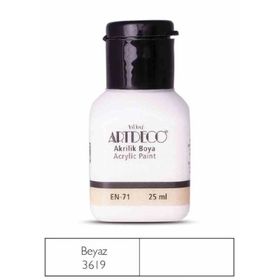 Artdeco Y-070A-3619 Beyaz 25 ml Akrilik Boya