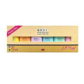 Artdeco Y-070I-AS2 6x75 ml Pastel Renkler Akrilik Boya Seti