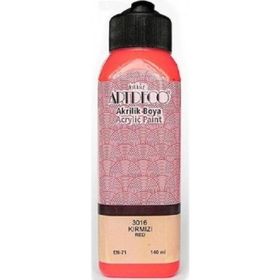 Artdeco Y-070R-3016 Kırmızı 140 ml Akrilik Boya