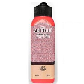 Artdeco Y-070R-3016 Kırmızı 140 ml Akrilik Boya