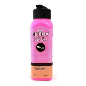 Artdeco Y-070R-930 Neon Pembe 140 ml Akrilik Boya