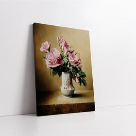 Arte P1268 Vazoda Güller Kanvas Tablo