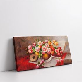 Arte P1268 Vazoda Güller Kanvas Tablo