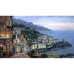 Arte Sahil Şehri Kanvas Tablo