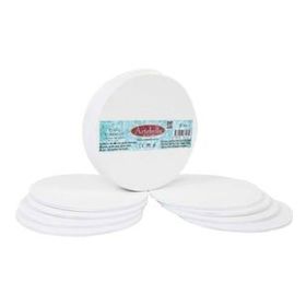 Artebella 10 cm 8'li Set Preslenmiş Tuval Kompozit Yuvarlak