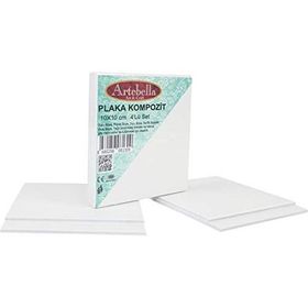 Artebella 10x10 cm 4'lü Set Kompozit Plaka