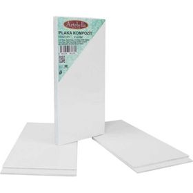 Artebella 10x20 cm 4'lü Set Preslenmiş Kompozit Plaka