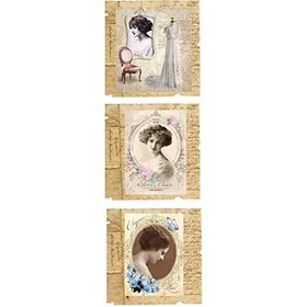 Artebella 10x25 cm 6168V Açık Zemin Mixart Kolay Transfer