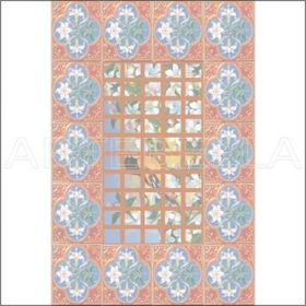 Artebella 1561K Koyu Zemin 23x34 cm Mozaik Kolay Transfer