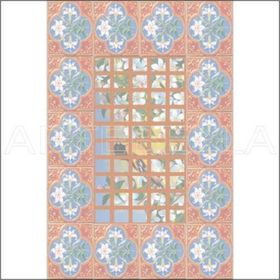 Artebella 1561K Koyu Zemin 23x34 cm Mozaik Kolay Transfer