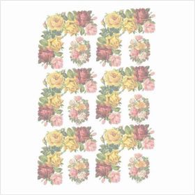Artebella 1643K Koyu Zemin 35x50 cm Extra Büyük Kolay Transfer