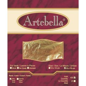 Artebella 16x16 cm 100 Adet Metal Varak Altın