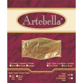 Artebella 16x16 cm 100 Adet Metal Varak Altın
