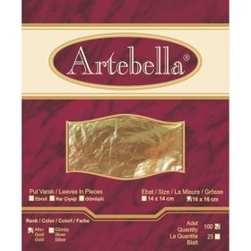 Artebella 16x16 cm 100 Adet Metal Varak Altın