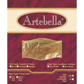 Artebella 16x16 cm 100 Adet Metal Varak Altın