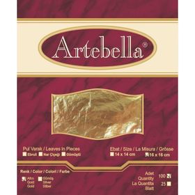Artebella 16x16 cm 100 Adet Metal Varak Altın