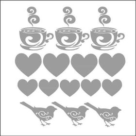 Artebella 16x16 cm 7329S Silver Transfer