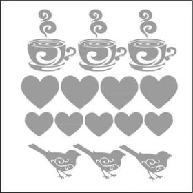 Artebella 16x16 cm 7329S Silver Transfer