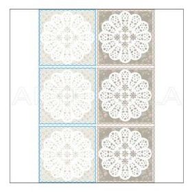 Artebella 1760K Koyu Zemin 23x34 cm Büyük Dantel Kolay Transfer