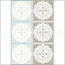 Artebella 1760K Koyu Zemin 23x34 cm Büyük Dantel Kolay Transfer
