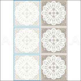 Artebella 1760K Koyu Zemin 23x34 cm Büyük Dantel Kolay Transfer