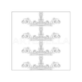 Artebella 1770K Koyu Zemin 23x34 cm Büyük Dantel Kolay Transfer