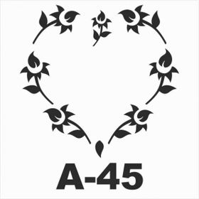Artebella 20x20 cm A-45 Stencil Şablon