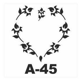 Artebella 20x20 cm A-45 Stencil Şablon