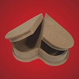 Artebella 23x23x7 cm MDF Ahşap Kutu