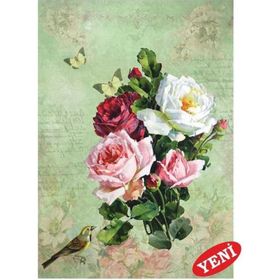 Artebella 23x34 cm Açık Zemin 1427V Büyük Kolay Transfer