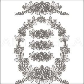 Artebella 23X34 cm Koyu Zemin 1765K Dantel Kolay Transfer