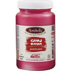 Artebella 250 cc Kırmızı Guaj Boya