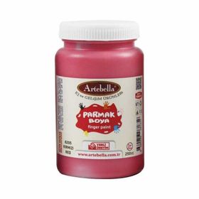 Artebella 250 cc Kırmızı Parmak Boyası