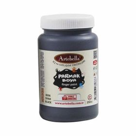 Artebella 250 cc Siyah Parmak Boyası