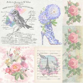 Artebella 25x25 cm 6005K Koyu Zemin Mixart Kolay Transfer