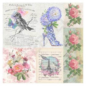 Artebella 25x25 cm 6005K Koyu Zemin Mixart Kolay Transfer