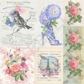Artebella 25x25 cm 6005K Koyu Zemin Mixart Kolay Transfer
