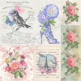 Artebella 25x25 cm 6005K Koyu Zemin Mixart Kolay Transfer